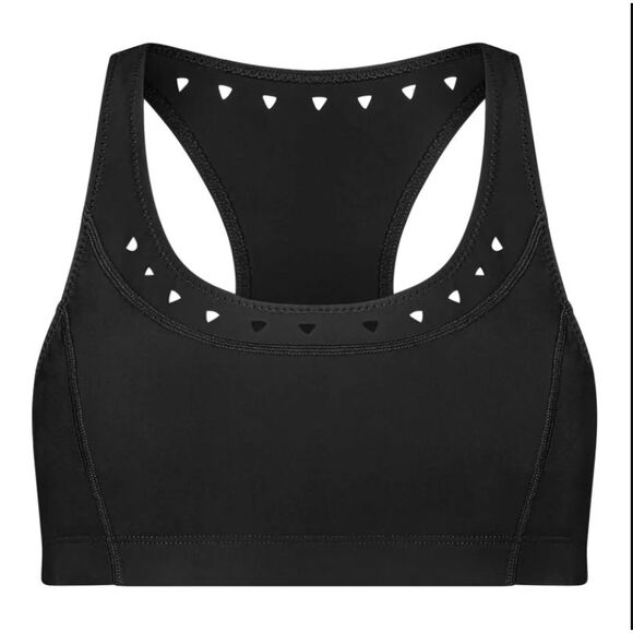 New Gigi C Annabelle Sports Bra Crop Top Black L - Picture 5 of 7